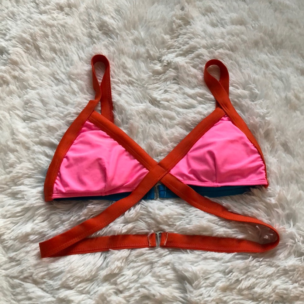 Multi-color bikini top